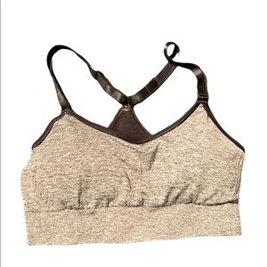 Grey Padded Sports Bra